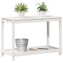 Mesa de plantación con estante madera pino blanco 108x50x75 cm de , Soportes para macetas - Ref: Foro24-832403, Precio: 74,39...