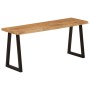 Bench with natural edge in solid acacia wood 105 cm by , Banks - Ref: Foro24-372754, Price: 111,86 €, Discount: %