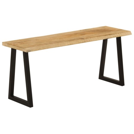 Bench with natural edge in solid mango wood 105 cm by , Banks - Ref: Foro24-372756, Price: 97,73 €, Discount: %