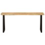 Bench with natural edge in solid mango wood 105 cm by , Banks - Ref: Foro24-372756, Price: 97,73 €, Discount: %