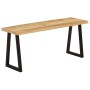 Bench with natural edge in solid mango wood 105 cm by , Banks - Ref: Foro24-372756, Price: 97,73 €, Discount: %