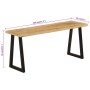 Banco con borde natural de madera de mango maciza 105 cm de , Bancos - Ref: Foro24-372756, Precio: 97,73 €, Descuento: %