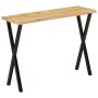 Console table with natural edge solid mango wood 105x33x76 cm by , console tables - Ref: Foro24-372763, Price: 111,07 €, Disc...