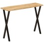 Console table with natural edge solid mango wood 105x33x76 cm by , console tables - Ref: Foro24-372763, Price: 111,07 €, Disc...