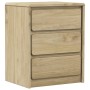 SAUDA bedside table solid pine oak wood 44x35x56 cm by , Nightstands - Ref: Foro24-377594, Price: 75,02 €, Discount: %