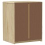 SAUDA bedside table solid pine oak wood 44x35x56 cm by , Nightstands - Ref: Foro24-377594, Price: 75,02 €, Discount: %