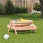 Mesa de pícnic para niños madera maciza Douglas 88x97x52 cm de , Mesas de jardín - Ref: Foro24-832599, Precio: 70,99 €, Descu...