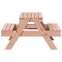 Douglas solid wood children's picnic table 88x97x52 cm by , Garden tables - Ref: Foro24-832599, Price: 70,86 €, Discount: %