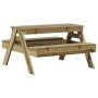 Kinder-Picknicktisch aus imprägniertem Kiefernholz 88x97x52 cm von , Gartentische - Ref: Foro24-832600, Preis: 104,30 €, Raba...