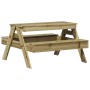 Mesa de pícnic para niños madera pino impregnada 88x97x52 cm de , Mesas de jardín - Ref: Foro24-832600, Precio: 103,94 €, Des...