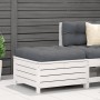 Garden stool with solid white pine wood cushion by , Outdoor sofas - Ref: Foro24-844927, Price: 116,63 €, Discount: %