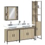 Juego de muebles de baño 4 pzas madera ingeniería roble Sonoma de , Muebles de baño - Ref: Foro24-3214751, Precio: 323,03 €, ...