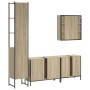 Juego de muebles de baño 4 pzas madera ingeniería roble Sonoma de , Muebles de baño - Ref: Foro24-3214751, Precio: 323,03 €, ...