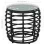 3-piece black synthetic rattan garden table and chairs set by vidaXL, Garden sets - Ref: Foro24-48585, Price: 115,85 €, Disco...