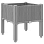 Planter with legs PP light gray 40x40x42 cm by , Pots and planters - Ref: Foro24-367887, Price: 27,49 €, Discount: %