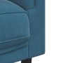 Sillón con cojín terciopelo azul de , Sofás - Ref: Foro24-372630, Precio: 177,72 €, Descuento: %