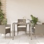 Mesa de jardín superficie vidrio ratán PE gris claro 90x90x75cm de , Mesas de jardín - Ref: Foro24-368122, Precio: 104,99 €, ...