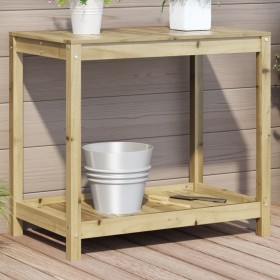 Plantation table with impregnated pine wood shelf 82.5x50x75cm by , Pot stands - Ref: Foro24-832401, Price: 77,85 €, Discount: %