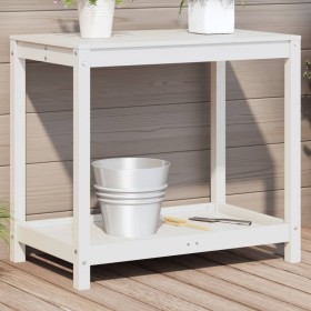 Planting table with white pine wood shelf 82.5x50x75 cm by , Pot stands - Ref: Foro24-832398, Price: 61,99 €, Discount: %