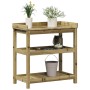 Plantagentisch mit imprägnierten Holzregalen 82,5 x 45 x 86,5 cm von , Topfständer - Ref: Foro24-832436, Preis: 101,68 €, Rab...