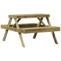 Mesa de pícnic madera pino impregnada 105x134x75 cm de , Mesas de jardín - Ref: Foro24-832571, Precio: 121,99 €, Descuento: %