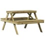 Mesa de pícnic madera pino impregnada 105x134x75 cm de , Mesas de jardín - Ref: Foro24-832571, Precio: 121,99 €, Descuento: %