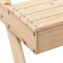 Solid pine wood picnic table 105x134x75 cm by , Garden tables - Ref: Foro24-832567, Price: 106,47 €, Discount: %