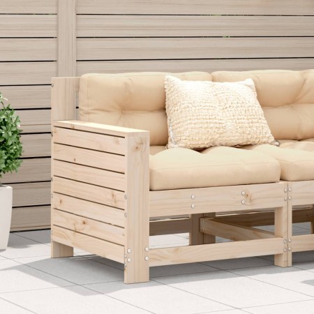 Gartensofa mit Armlehnen aus massivem Kiefernholz 69x62x70,5cm von , Outdoor-Sofas - Ref: Foro24-844883, Preis: 57,70 €, Raba...