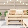 Garden sofa with armrests and cushion in solid pine wood by , Outdoor sofas - Ref: Foro24-844919, Price: 80,15 €, Discount: %