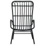 Black synthetic rattan garden chair by vidaXL, Garden chairs - Ref: Foro24-48581, Price: 178,87 €, Discount: %