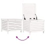 Garden stool solid white pine wood 62x63.5x53.5 cm by , Outdoor sofas - Ref: Foro24-844904, Price: 84,80 €, Discount: %