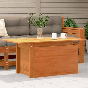 Garden table solid wax brown pine wood 100x50x75 cm by , Garden tables - Ref: Foro24-844910, Price: 68,99 €, Discount: %