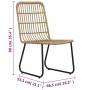 Garden chairs 2 units synthetic rattan color oak by vidaXL, Garden chairs - Ref: Foro24-48582, Price: 219,99 €, Discount: %