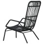 Black synthetic rattan garden chair by vidaXL, Garden chairs - Ref: Foro24-48581, Price: 178,87 €, Discount: %