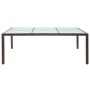 Mesa de comedor de jardín marrón 200x150x74 cm ratán sintético de vidaXL, Mesas de jardín - Ref: Foro24-46128, Precio: 246,08...