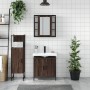 Bathroom furniture set 3 pieces brown oak plywood by , Bathroom furniture - Ref: Foro24-3214764, Price: 195,52 €, Discount: %