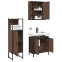 Bathroom furniture set 3 pieces brown oak plywood by , Bathroom furniture - Ref: Foro24-3214764, Price: 195,52 €, Discount: %