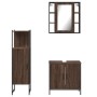 Bathroom furniture set 3 pieces brown oak plywood by , Bathroom furniture - Ref: Foro24-3214764, Price: 195,52 €, Discount: %