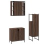 Set de muebles de baño 3 pzas madera contrachapada roble marrón de , Muebles de baño - Ref: Foro24-3214764, Precio: 188,49 €,...