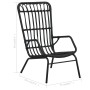 Silla de jardín de ratán sintético negro de vidaXL, Sillas de jardín - Ref: Foro24-48581, Precio: 178,87 €, Descuento: %