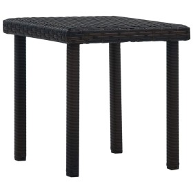 Brown synthetic rattan garden coffee table 40x40x40 cm by vidaXL, Garden tables - Ref: Foro24-48560, Price: 23,91 €, Discount: %