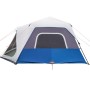 Family tent with LED 10 people quick opening light blue by , tents - Ref: Foro24-94302, Price: 282,66 €, Discount: %