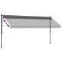 Toldo retráctil de tela y acero gris antracita 400x150 cm de , Toldos - Ref: Foro24-368742, Precio: 145,60 €, Descuento: %