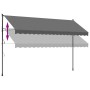 Toldo retráctil de tela y acero gris antracita 400x150 cm de , Toldos - Ref: Foro24-368742, Precio: 145,60 €, Descuento: %