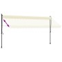 Cream fabric and steel retractable awning 400x150 cm by , Awnings - Ref: Foro24-368749, Price: 95,82 €, Discount: %