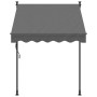 Toldo retráctil de tela y acero gris antracita 150x150 cm de , Toldos - Ref: Foro24-368737, Precio: 75,29 €, Descuento: %