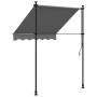 Toldo retráctil de tela y acero gris antracita 150x150 cm de , Toldos - Ref: Foro24-368737, Precio: 75,29 €, Descuento: %