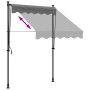 Toldo retráctil de tela y acero gris antracita 150x150 cm de , Toldos - Ref: Foro24-368737, Precio: 75,29 €, Descuento: %