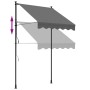 Toldo retráctil de tela y acero gris antracita 150x150 cm de , Toldos - Ref: Foro24-368737, Precio: 75,29 €, Descuento: %