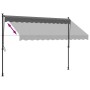 Toldo retráctil de tela y acero gris antracita 300x150 cm de , Toldos - Ref: Foro24-368740, Precio: 102,31 €, Descuento: %